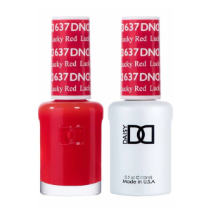 DAISY DND Gel Polish Duo, Color Swatches Set - Lucky Red - 637