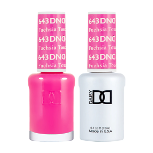 DAISY DND Gel Polish Duo, Color Swatches Single 7 - Fuchsia Touch - 643