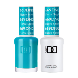DAISY DND Gel Polish Duo, Color Swatches Single 7 - Fierce Sapphire - 669