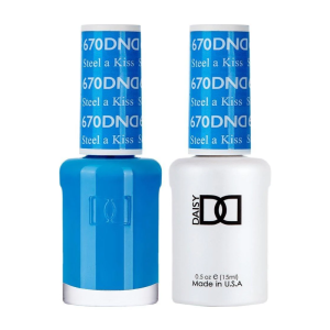 DAISY DND Gel Polish Duo, Color Swatches Single 7 - Steel A Kiss - 670