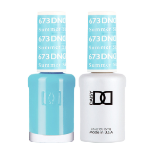 DAISY DND Gel Polish Duo, Color Swatches Single 7 - Summer Sky - 673