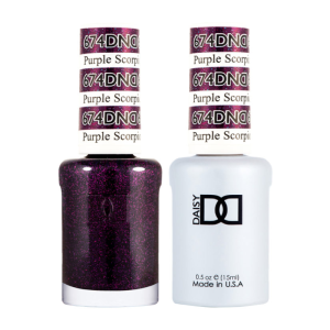 DAISY DND Gel Polish Duo, Color Swatches Single 8 - Purple Scorpion - 674