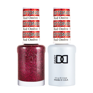 DAISY DND Gel Polish Duo, Color Swatches Single 8 - Red Ombre - 677