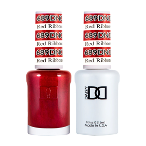 DAISY DND Gel Polish Duo, Color Swatches Single 8 - Red Ribbons - 689