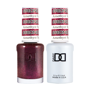 DAISY DND Gel Polish Duo, Color Swatches Single 8 - Amethyst Sparkles - 698