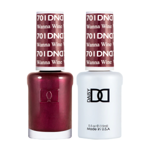 DAISY DND Gel Polish Duo, Color Swatches Single 8 - Wanna Wine - 701