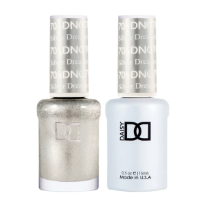 DAISY DND Gel Polish Duo, Color Swatches Single 8 - Silver Dreamer - 705