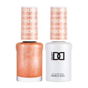 DAISY DND Gel Polish Duo, Color Swatches Single 8 - Champagne Sparkles - 710