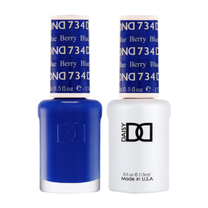 DAISY DND Gel Polish Duo Color Swatches Single 9 - Berry Blue - 734