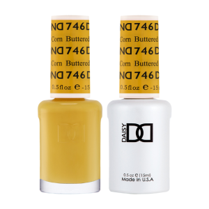 DAISY DND Gel Polish Duo Color Swatches Single 9 - Buttered Corn - 746