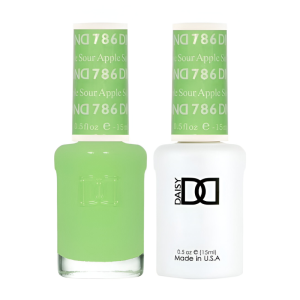 DAISY DND Gel Polish Duo Thrill Ride Swatch - Single “ 11 - Sour Apple - 786