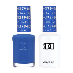 DAISY DND Gel Polish Duo Thrill Ride Swatch - Single “ 11 - Rock N Blue - 794
