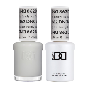 DAISY DND Gel Polish Duo Sheer Collection Swatch - Single - 13 - Pearly Ice - 862
