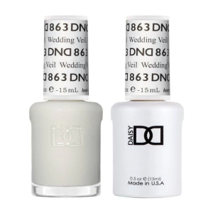 DAISY DND Gel Polish Duo Sheer Collection Swatch - Single - 13 - Wedding Veil - 863