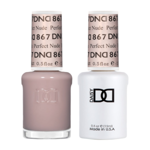 DAISY DND Gel Polish Duo Sheer Collection Swatch - Single - 13 - Perfect Nude - 867