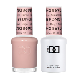 DAISY DND Gel Polish Duo Sheer Collection Swatch - Single - 13 - Sunset Beige - 869