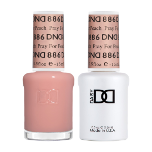 DAISY DND Gel Polish Duo Sheer Collection Swatch - Single - 13 - Pray For Peach - 886
