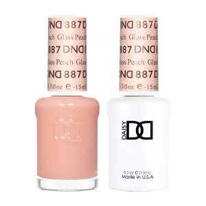 DAISY DND Gel Polish Duo Sheer Collection Swatch - Single - 13 - Glass Peach - 887