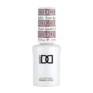 DAISY DND Gel Polish Duo, Color Swatches Set - RosÃ© Sparkle - 939