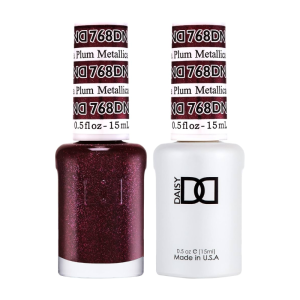 DAISY DND Gel Polish Duo Color Swatches Single 10 - Metallica Plum - 768