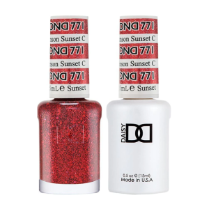 DAISY DND Gel Polish Duo Color Swatches Single 10 - Crimson Sunset - 771
