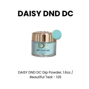 DAISY DND DC Dip Powder, 1.6oz - Beautiful Teal - 126