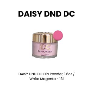 DAISY DND DC Dip Powder, 1.6oz - White Magenta - 131