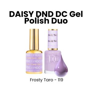 DAISY DND DC Gel Polish Duo, 0.6oz - Frosty Taro - 119