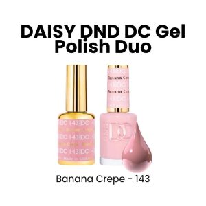 DAISY DND DC Gel Polish Duo, 0.6oz - Banana Crepe - 143
