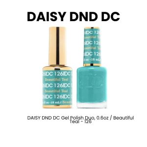 DAISY DND DC Gel Polish Duo, 0.6oz - Beautiful Teal - 126