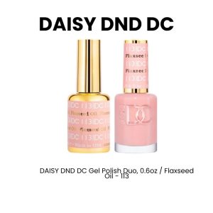 DAISY DND DC Gel Polish Duo, 0.6oz - Flaxseed Oil - 113
