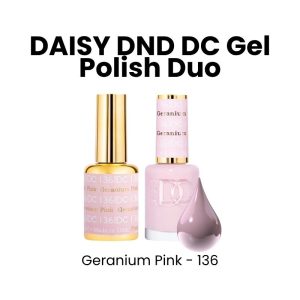 DAISY DND DC Gel Polish Duo Creamy Collection, 0.6oz - Icy Pink - 146