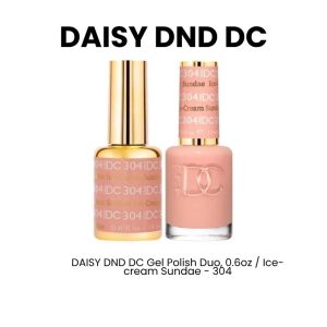 DAISY DND DC Gel Polish Duo, 0.6oz - Ice - cream Sundae - 304