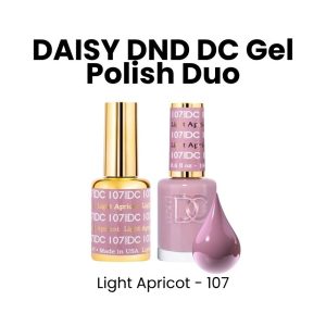 DAISY DND DC Gel Polish Duo, 0.6oz - Light Apricot - 107