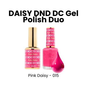 DAISY DND DC Gel Polish Duo, 0.6oz - Pink Daisy - 015