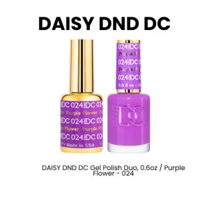 DAISY DND DC Gel Polish Duo, 0.6oz - Purple Flower - 024