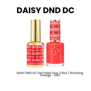 DAISY DND DC Gel Polish Duo, 0.6oz - Shocking Orange - 063