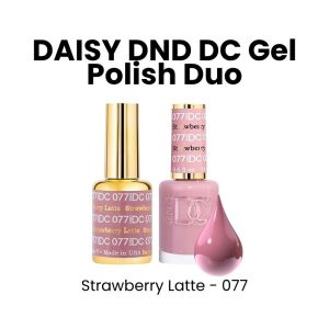 DAISY DND DC Gel Polish Duo, 0.6oz - Strawberry Latte - 077