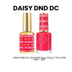 DAISY DND DC Gel Polish Duo, 0.6oz - Thai Chili Red - 065
