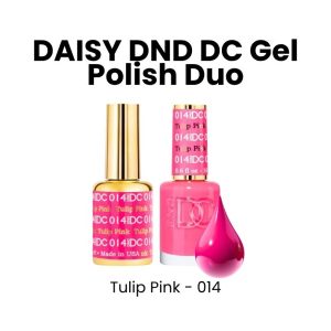 DAISY DND DC Gel Polish Duo, 0.6oz - Tulip Pink - 014