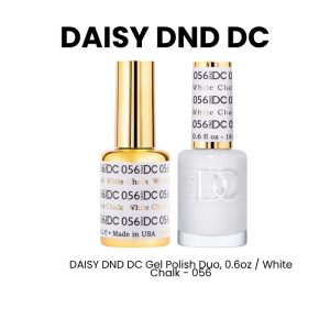 DAISY DND DC Gel Polish Duo, 0.6oz - White Chalk - 056