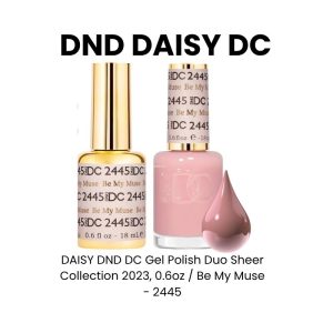 DAISY DND DC Gel Polish Duo Sheer Collection 2023, 0.6oz - Be My Muse - 2445