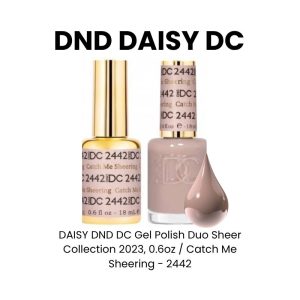 DAISY DND DC Gel Polish Duo Sheer Collection 2023, 0.6oz - Catch Me Sheering - 2442
