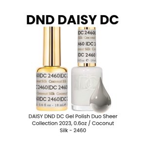 DAISY DND DC Gel Polish Duo Sheer Collection 2023, 0.6oz - Coconut Silk - 2460