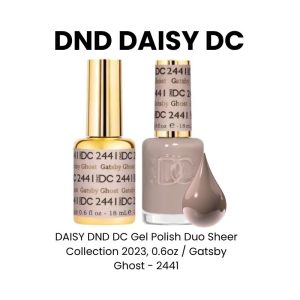 DAISY DND DC Gel Polish Duo Sheer Collection 2023, 0.6oz - Gatsby Ghost - 2441