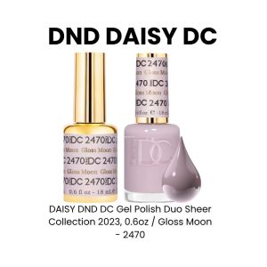 DAISY DND DC Gel Polish Duo Sheer Collection 2023, 0.6oz - Gloss Moon - 2470
