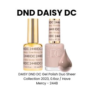 DAISY DND DC Gel Polish Duo Sheer Collection 2023, 0.6oz - Have Mercy - 2448