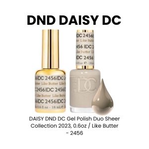 DAISY DND DC Gel Polish Duo Sheer Collection 2023, 0.6oz - Like Butter - 2456