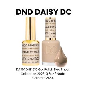 DAISY DND DC Gel Polish Duo Sheer Collection 2023, 0.6oz - Nude Galore - 2464