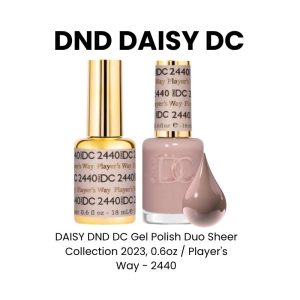 DAISY DND DC Gel Polish Duo Sheer Collection 2023, 0.6oz - Player's Way - 2440
